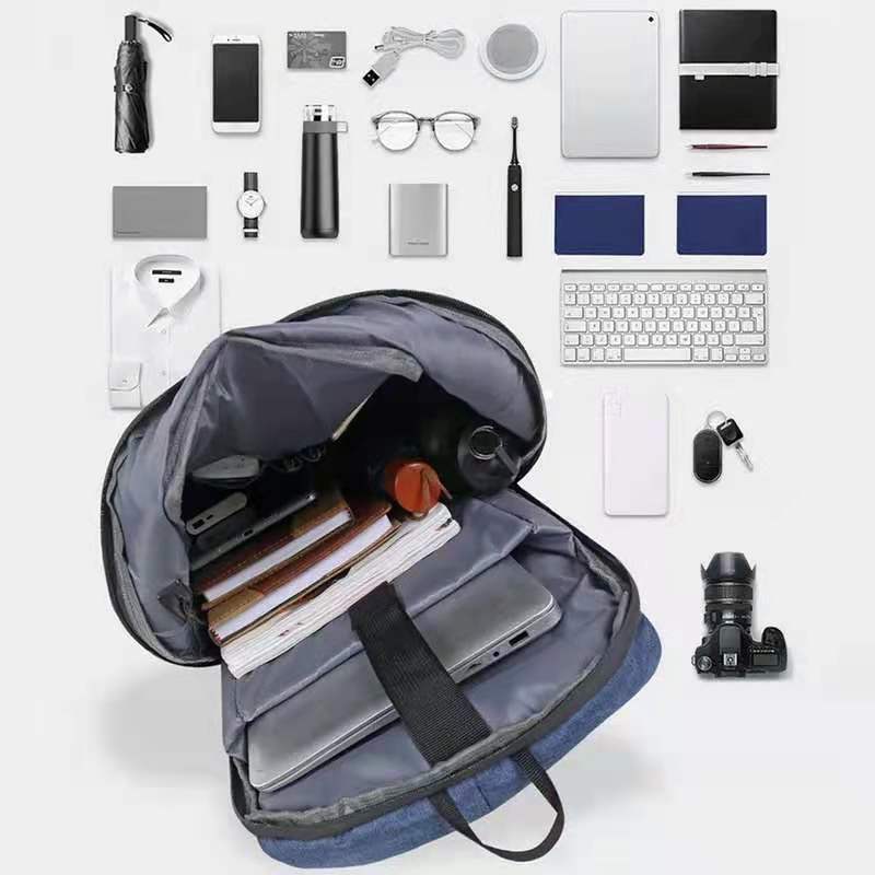 Oxford Bag - Mochila Grande Espaçosa c/ USB Resistente a Água Notebook 15.6' Polegadas