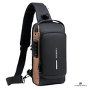 Mochila Sling Floreal - Antifurto + BRINDE [FRETE GRÁTIS HOJE]