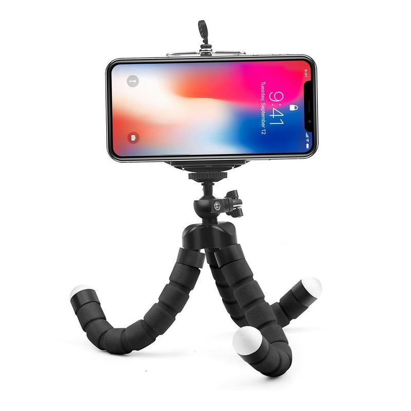 Mini tripé para celular polvo esponja flexível