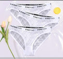Calcinha de Renda transparente Kit 3PCS