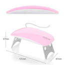 Cabine De Unha Gel Secador De Unhas Esmalte Gel Led Uv 6w Dobrável