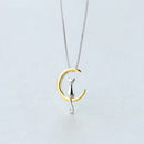 Kit Colar E Brinco Gato Na Lua Prata 925