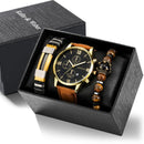 Kit Relógio Masculino + 2 Pulseira