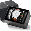 Kit Relógio Masculino + 2 Pulseira