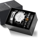 Kit Relógio Masculino + 2 Pulseira