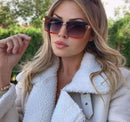 Óculos de sol feminino UV400 Vintage