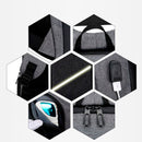 Oxford Bag - Mochila Grande Espaçosa c/ USB Resistente a Água Notebook 15.6' Polegadas